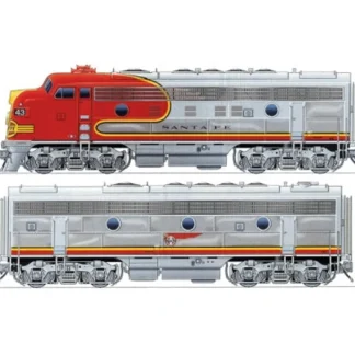 Trains | Walthers 920-40697 HO Santa Fe EMD F7A-B Set 48" Dynamic Fan #43L,43A - Your Source for Gaming Essentials