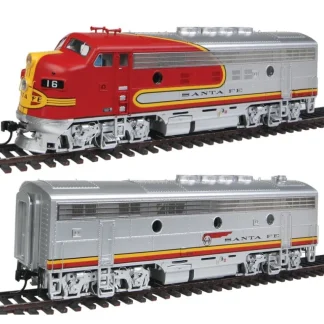 Trains | Walthers 920-41275 HO Santa Fe EMD F3AB Set Modernized 16 Class #16C,16B - Your Source for Gaming Essentials