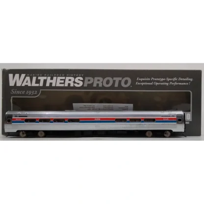 Trains | Walthers 920-11240 HO Scale Amtrak 85' Amfleet I Amcafe (Phase II) Passenger Car - Your Source for Gaming Essentials