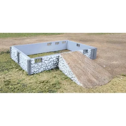 Trains | Walthers 933-3331 HO Scale Fieldstone Barn Base & Ramp Kit - Your Source for Gaming Essentials