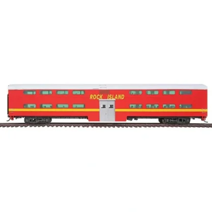 Trains | Walthers 920-15522 HO Scale Rock Island 85' P-S Bi-Level Commuter Cab Car - Your Source for Gaming Essentials