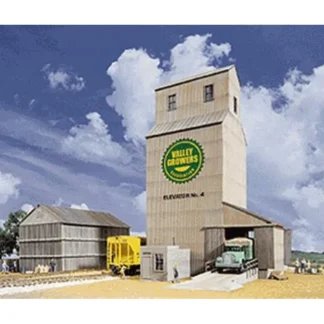 Trains | Walthers 933-3096 HO Valley Growers Association Steel Grain Elevator Kit - Your Source for Gaming Essentials