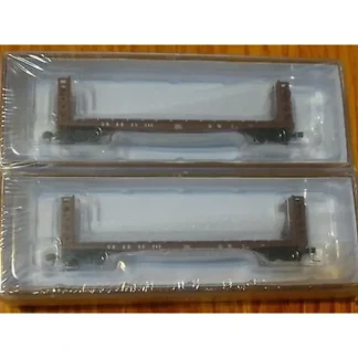 Trains | Walthers 932-28223 N CB&Q GSC Flat Car w/ Bulkhead 95240 & 95245 (Pack of 2) - Your Source for Gaming Essentials