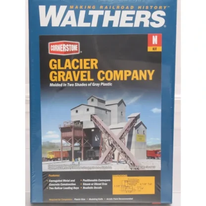 Trains | Walthers 933-3241 N Glacier Gravel Co. Industrial Building Kit - Your Source for Gaming Essentials