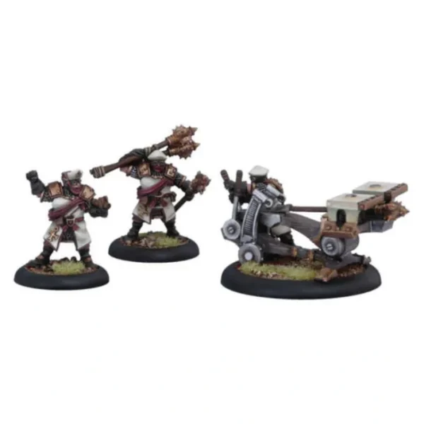 Warmachine Deliverer Sunburst Crew Weapon Crew Unit #32026 Unpainted Miniature - Your Source for Gaming Essentials Sale