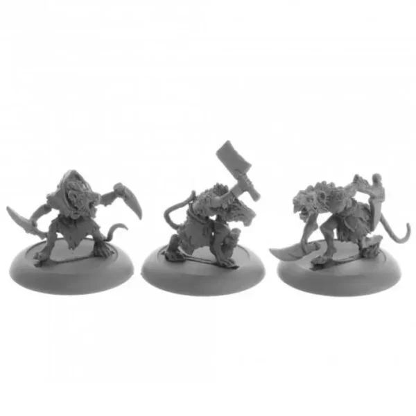 Wererats (3) #04074 Dark Heaven Legends Unpainted Metal Figures - Your Source for Gaming Essentials New