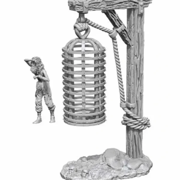 WizKids Deep Cuts Unpainted Miniatures: (W12.5) Hanging Cage - Your Source for Gaming Essentials Clearance