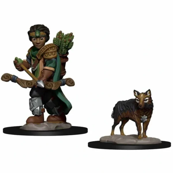 WizKids Wardlings Painted Miniatures: (W1) Boy Ranger & Wolf - Your Source for Gaming Essentials Discount