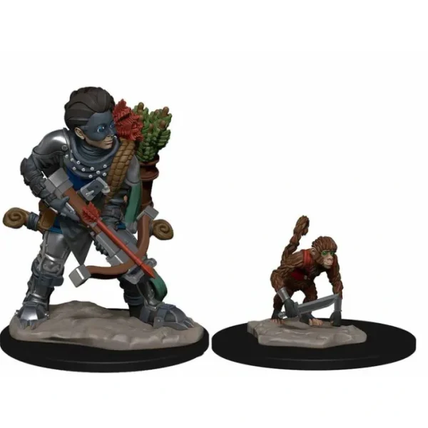 WizKids Wardlings Painted Miniatures: (W1) Boy Rogue & Monkey - Your Source for Gaming Essentials Outlet