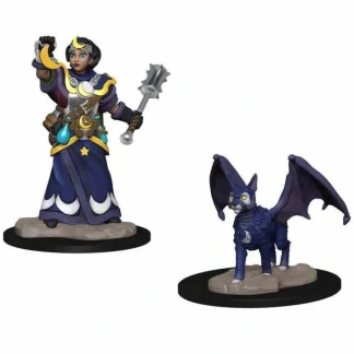 WizKids Wardlings Painted Miniatures: (W1) Girl Cleric & Winged Cat - Your Source for Gaming Essentials Best Sale