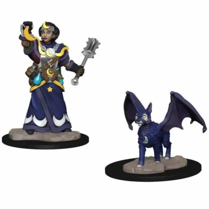 WizKids Wardlings Painted Miniatures: (W1) Girl Cleric & Winged Cat - Your Source for Gaming Essentials Best Sale