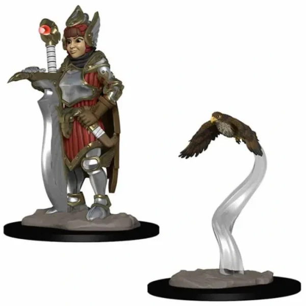 WizKids Wardlings Painted Miniatures: (W1) Girl Fighter & Hunting Falcon - Your Source for Gaming Essentials Fashion