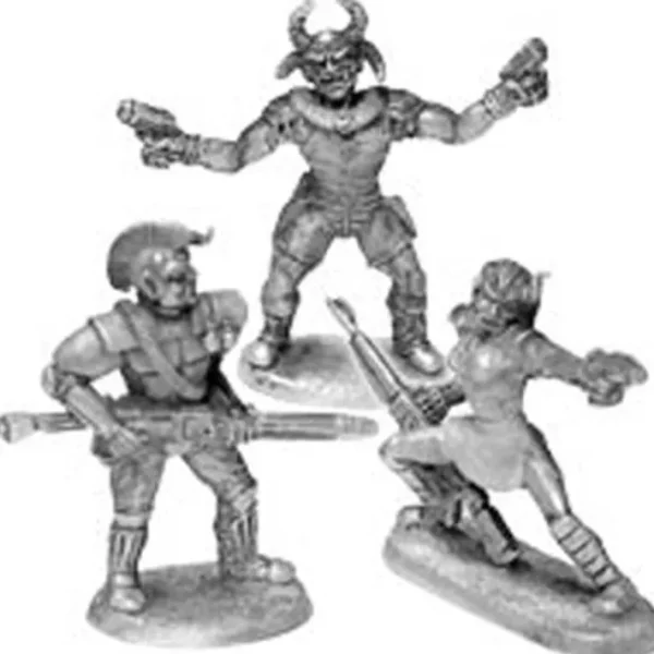 Wolframs Gang (3) #20-563 Shadowrun RPG Metal Ral Partha Figure - Your Source for Gaming Essentials Store