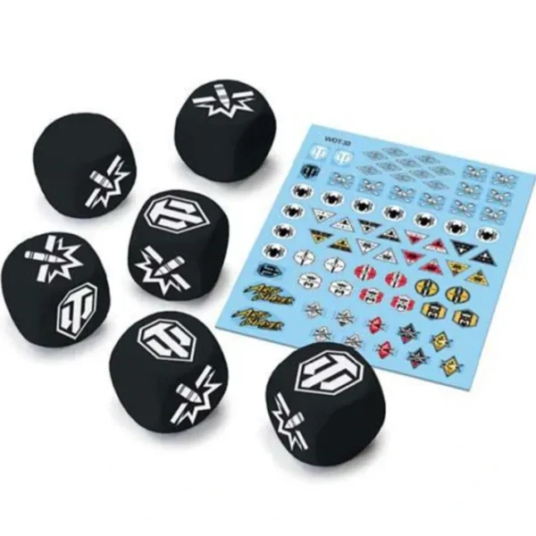 World of Tanks: Miniatures Game Dice and Decal Upgrade Pack - Tank Ace - Your Source for Gaming Essentials Clearance