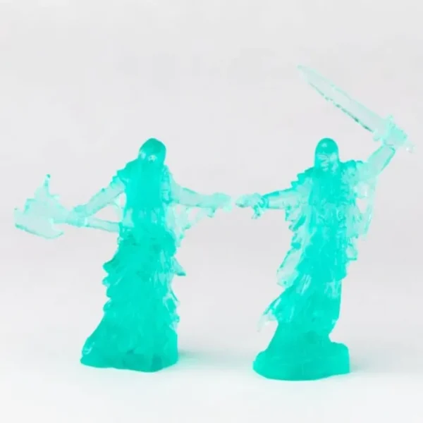 Wraith Duelists (2) #77643 Bones Unpainted Translucent Blue Plastic - Your Source for Gaming Essentials Outlet