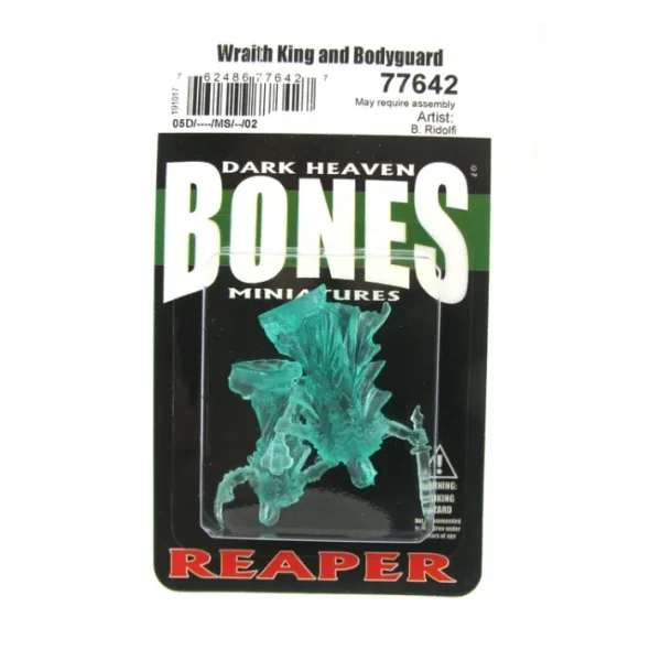 Wraith Lord and Bodyguard (2) #77642 Bones Unpainted Clear Blue Plastic - Your Source for Gaming Essentials Fashion