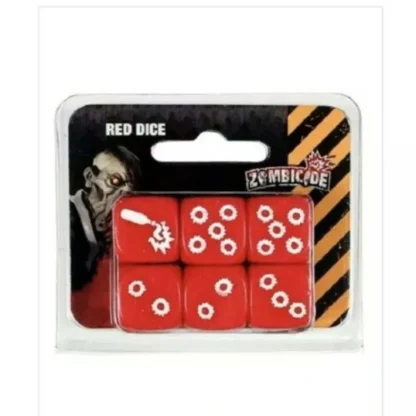 Zombicide: 6 Pack of Red Dice with White Pips - Your Source for Gaming Essentials Shop