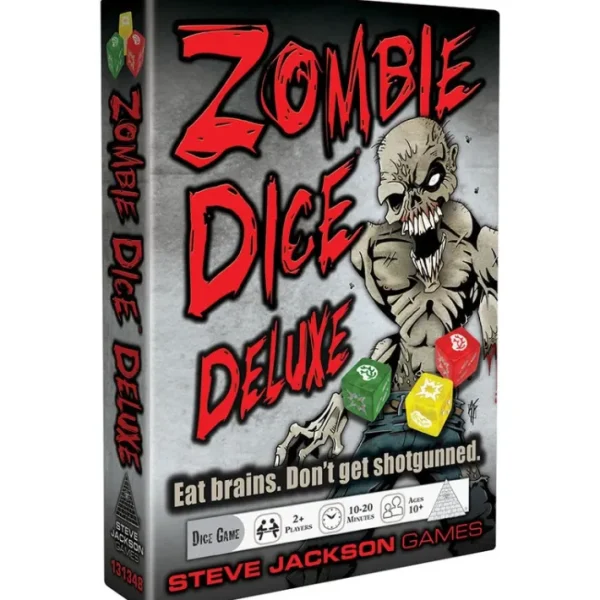 Zombie Dice: Deluxe Dice Game - Eat Brains, Don't Get Shotgunned - Your Source for Gaming Essentials Discount