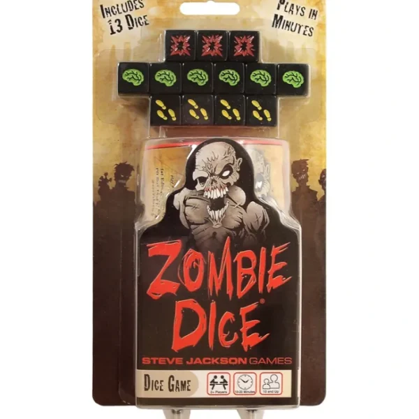 Zombie Dice Game - Eat Brains, Don't Get Shotgunned - Your Source for Gaming Essentials Fashion