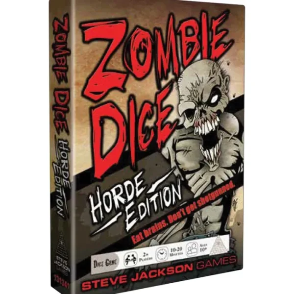 Zombie Dice: Horde Edition Dice Game - Eat Brains, Don't Get Shotgunned - Your Source for Gaming Essentials Fashion