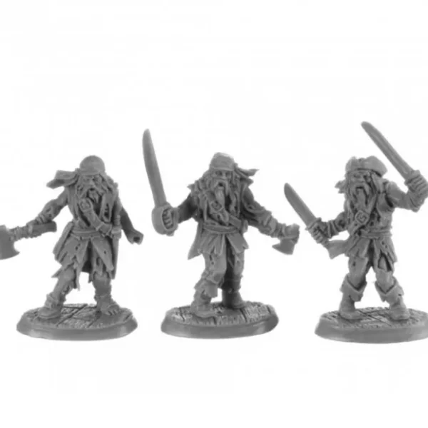 Zombie Pirates (3) #30040 Reaper Legends: Bones USA Unpainted Plastic Figures - Your Source for Gaming Essentials Fashion